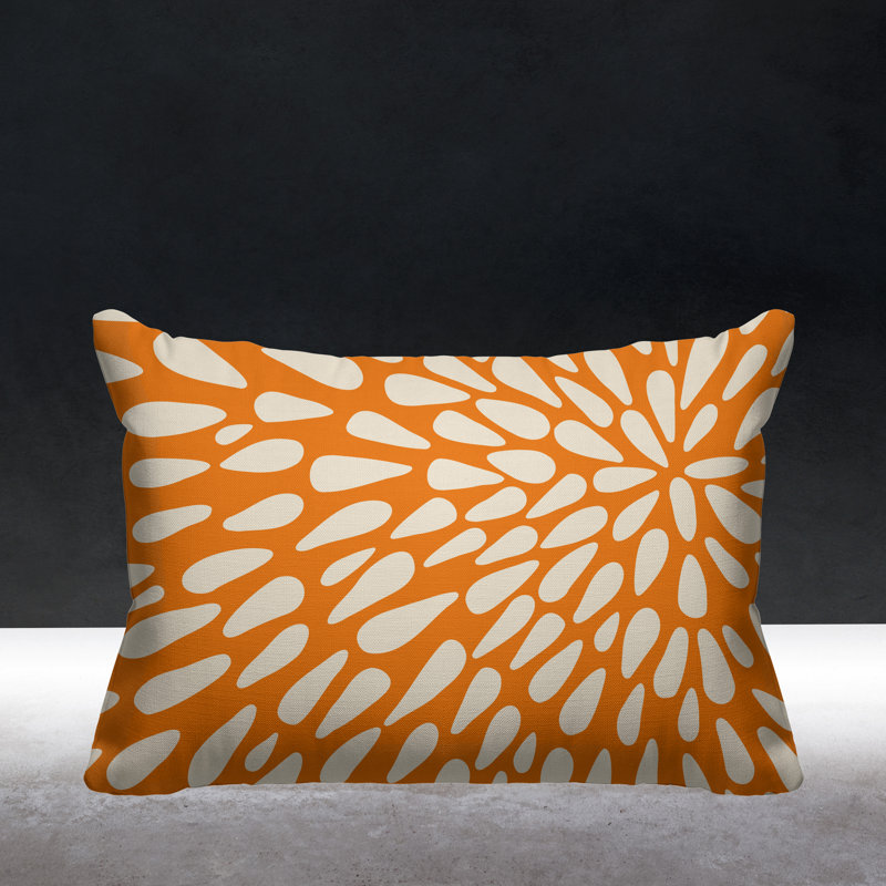 Housse de coussin d'extérieur et insert, Orangé