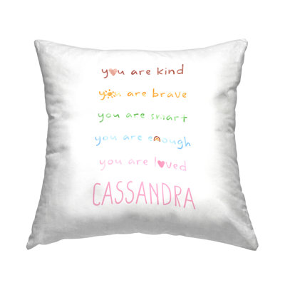 Coussin personnalisé "Self Confidence" par Daphne Polselli