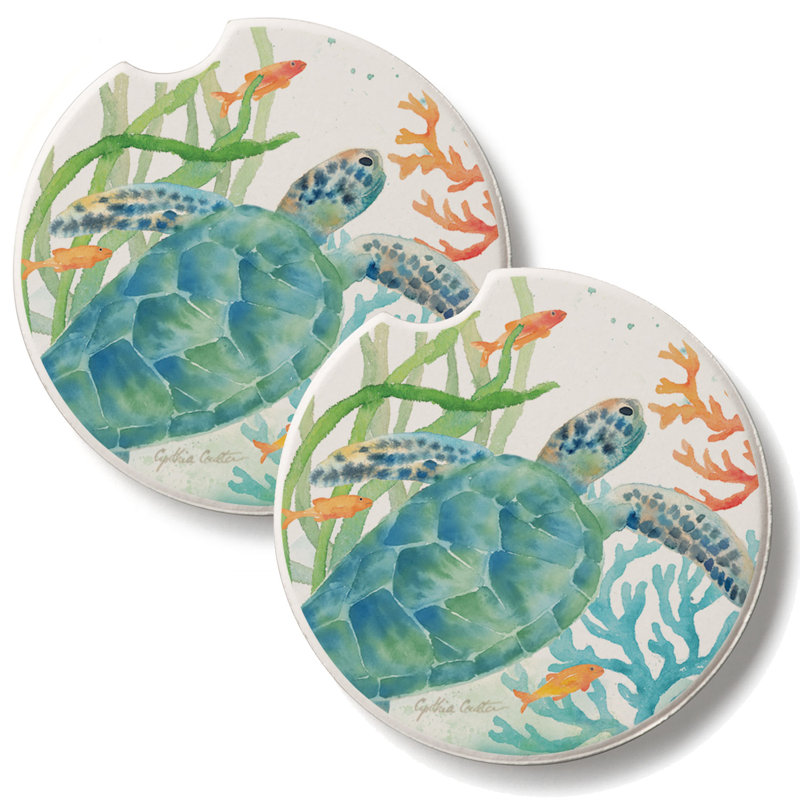 Ensemble de 2 sous-verres Sea Life