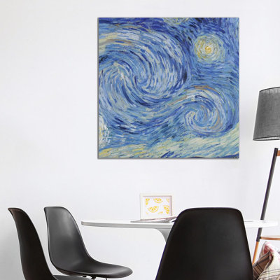 The Starry Night, June 1889 by Vincent Van Gogh - Wrapped Canvas Painting
