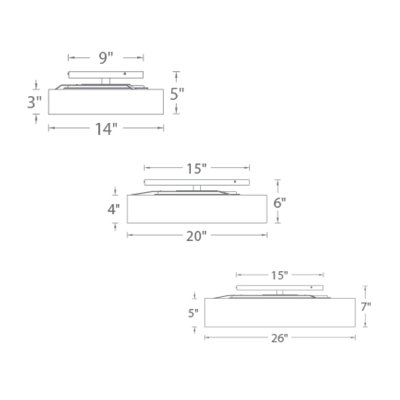 Manhattan 1 - Light Semi Flush Mount