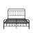 Metal Bed Frame With Headboard - Reinforced Fortitude, No Box Spring, Under Storage Available Platform Shake, Scratch, Black Finish