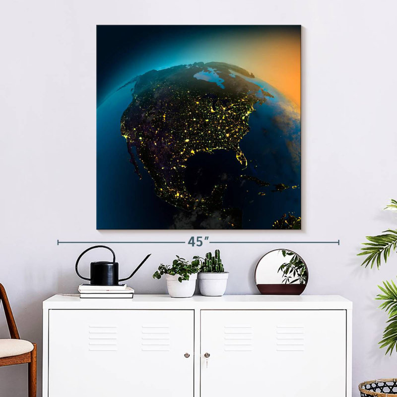 Oberle View Of America, 33" H x 33" W