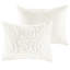 Édredon en chenille double / grand, matériau en coton, 2 taies décoratives assorties, style chambre à coucher, double / grand lavable à la machine, coton, motif floral, décoration,-121161880-121161879