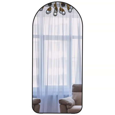 Arch Full Length Mirror 71"×32"  Big Full Body Mirror for Bedroom Oversized Floor Mirror Large Standing Mirror Living Room Dressing Mirror Leaning Aga