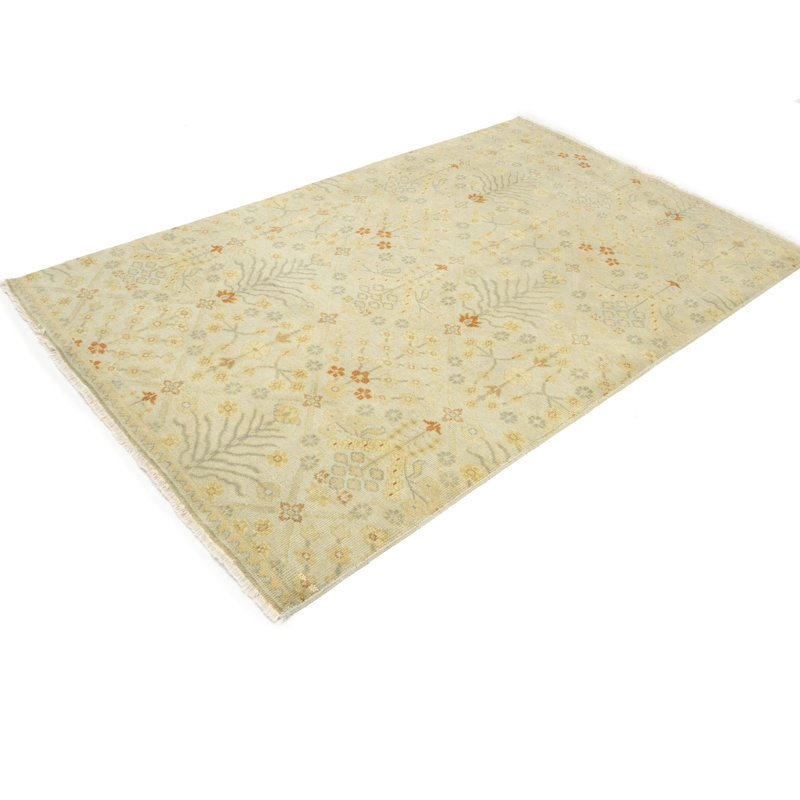 Tapis crème crème Oushak 5 x 8
