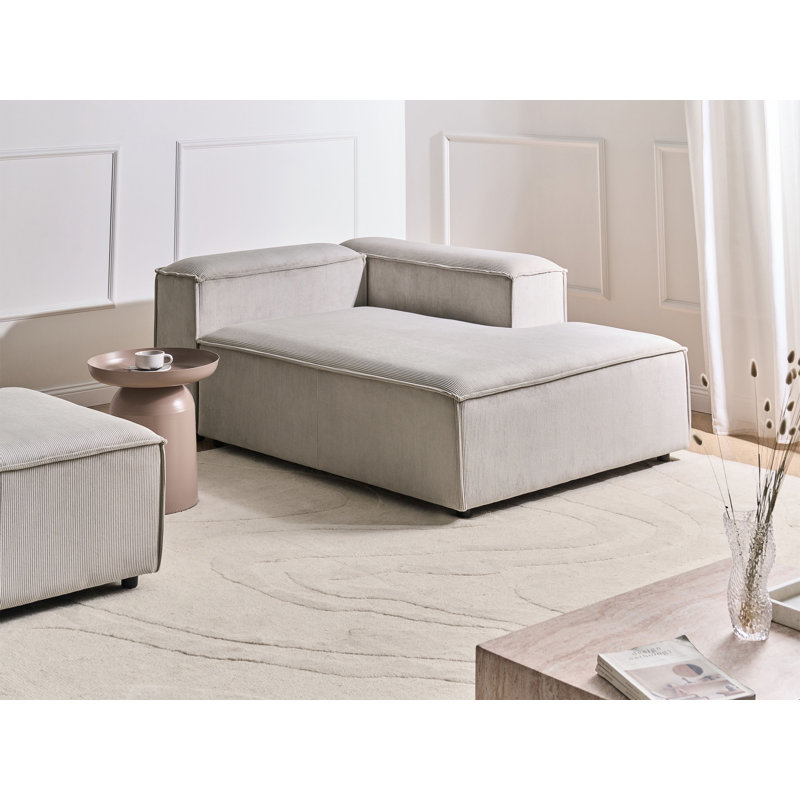 Upholstered Chaise Lounge, Left Hand Facing