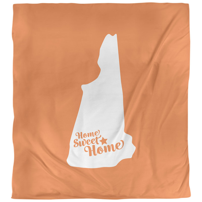 Housse de couette concord doux, Housse de couette pour grand lit, Orange, Microfibre