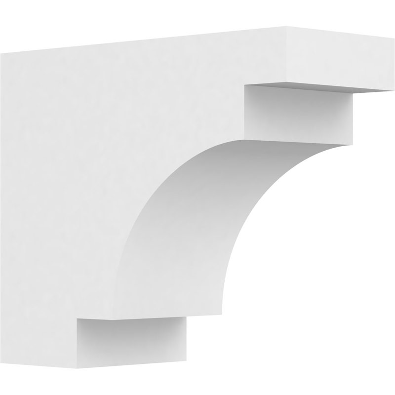 Queue de chevron standard en PVC de qualité architecturale, H 10 po x l 5 po x P 12 po