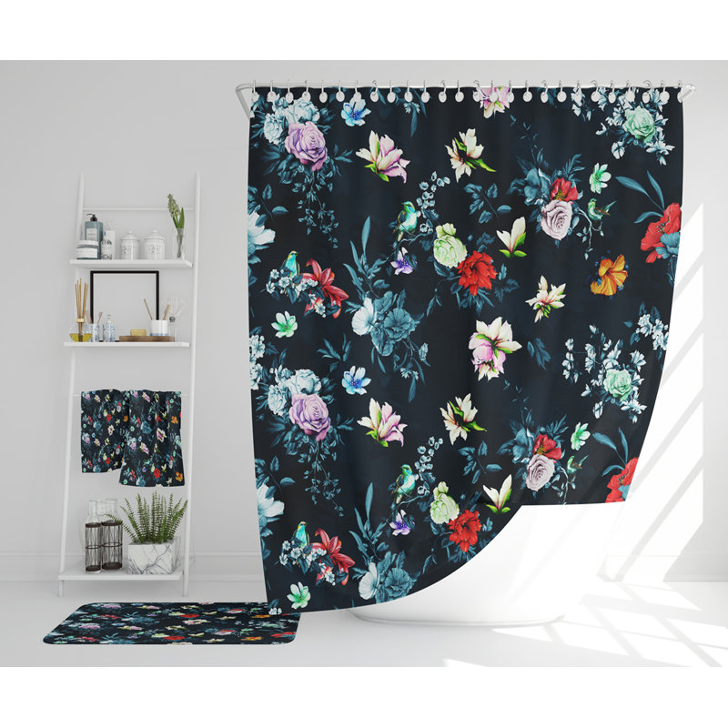 Nekishia Polyester Shower Curtain Set