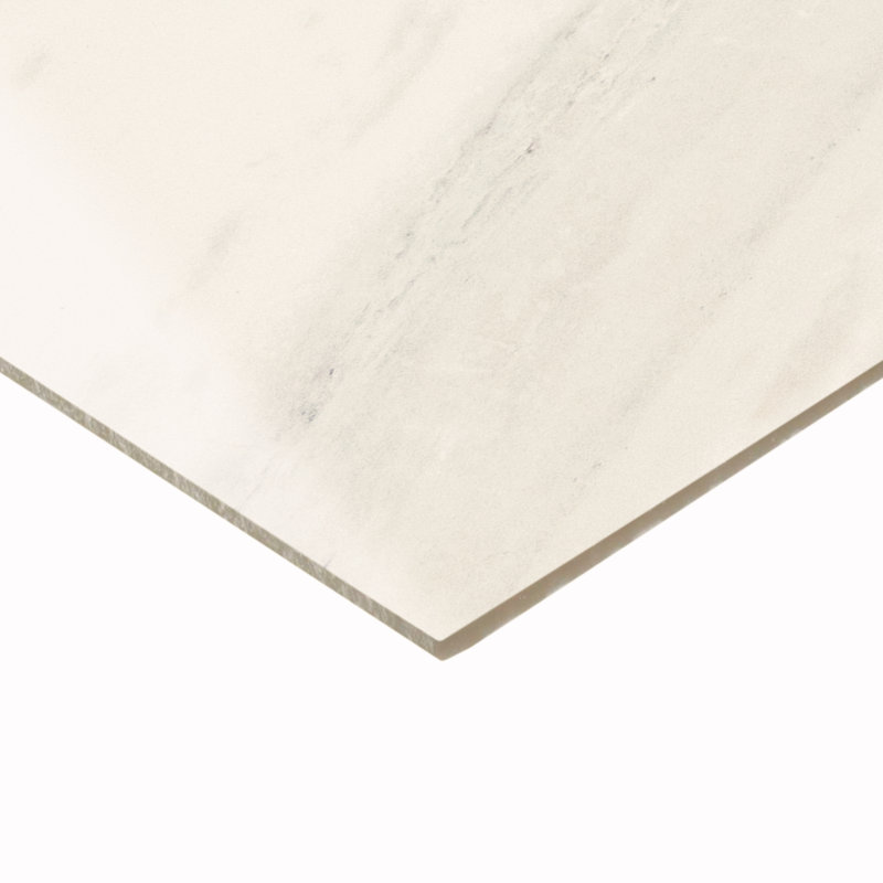 Daltile Perpetuo 24" x 24" Polished Porcelain Floor Tile (4 PCS Per Carton) (15.20 SQFT Per Carton)), Timeless White