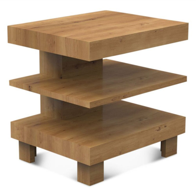 Table d'appoint 24 po Jullisa en chêne naturel vieilli