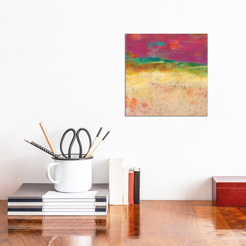 Apricity III by Sue Jachimiec - Wrapped Canvas Painting, 30.48 cm H x 30.48 cm W