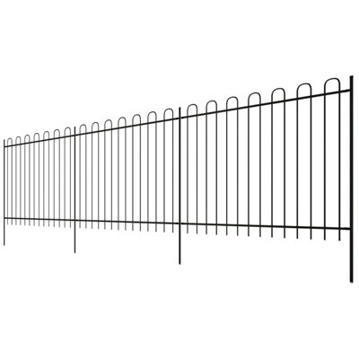 Boyle Black Metal Fence Panels