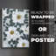 Fleurs blanc vif II - impression sur toile seulement - NON CADRE