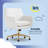 Serta Ashleigh Modern Office Chair, Diamond-Tufted Design, Pocket Coil Cushion, Polished Swivel Base-106882671-106882672