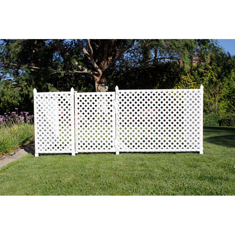 36 Ft. H Vinyl Fencing Kits, 3' H x 40' W x 0.13' D