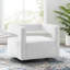 Fauteuil pivotant en velours Booth Performance-2066939161