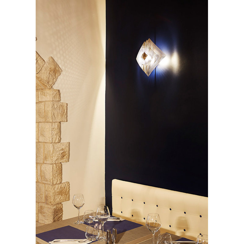 Eclipse 1 - Light Flush Mounted Sconce, E14, 14.5" H x 13" W x 6" D