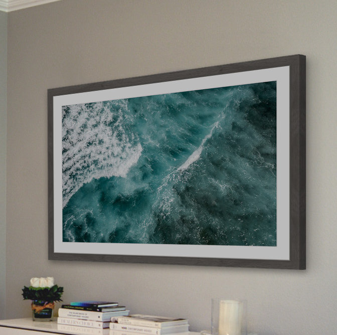 Ocean Waves by Hassan Ishan - Single Picture Frame Print, 61cm H x 91cm W