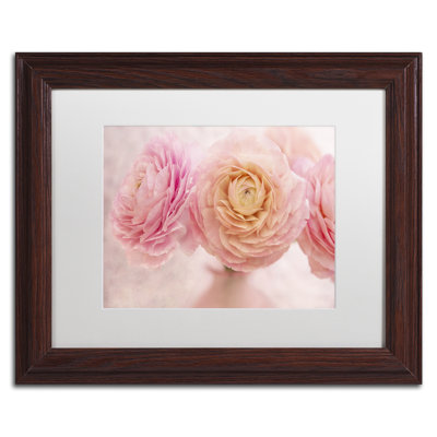 « rose persane buttercup bouquet », reproduction de photo sur toile encadrée