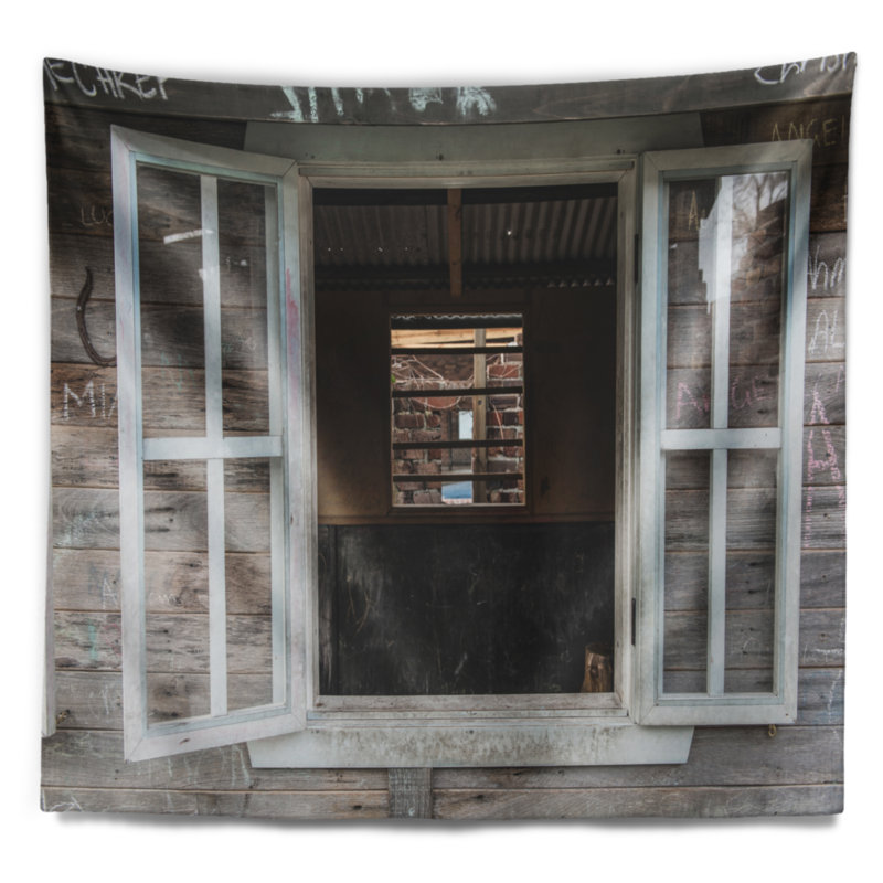Tapisserie en bois pour murs et fenêtres, H 32 po x l 39 po
