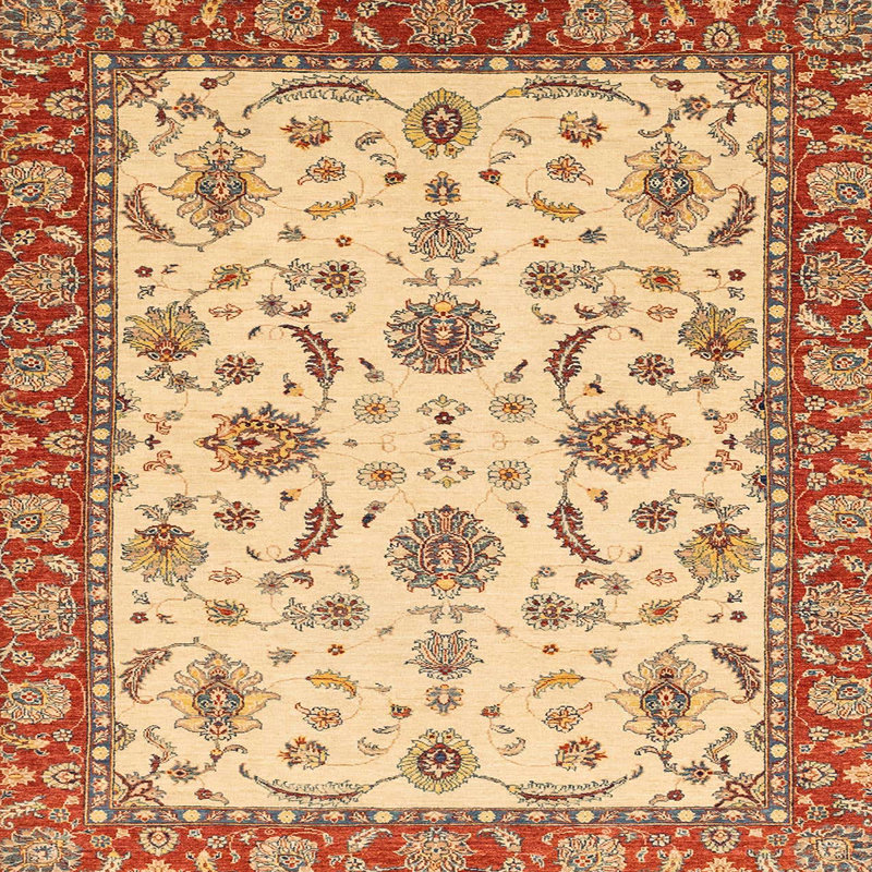 Abstract Indoor Rug, Square 6'