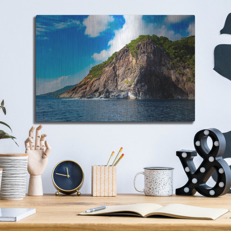 «Majestic Seychelles», art mural en métal, H 12 po x l 16 po