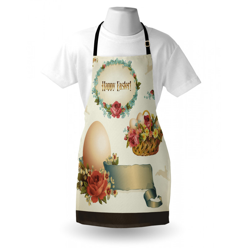 Easter Floral Bib Apron