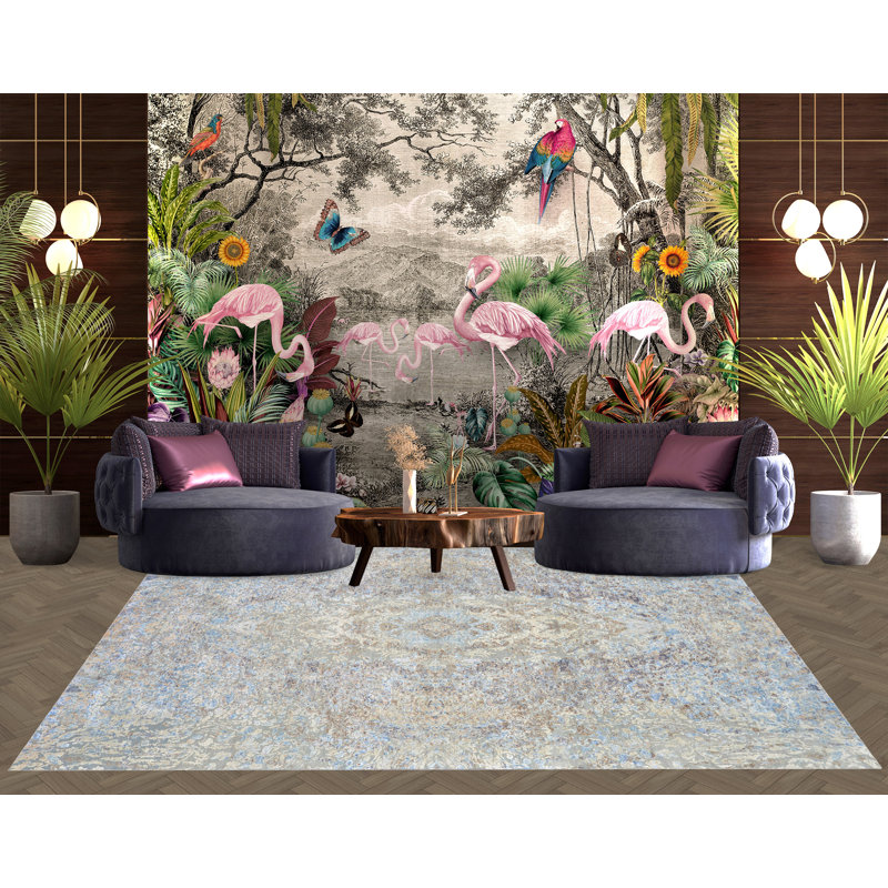 Abstract Area Rug, Rectangle 6' x 9'
