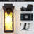 1-light 15" Outdoor Wall Light With Water Glass Shade