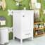 Meuble-lavabo avec lavabo en céramique, tiroir et porte-211953878