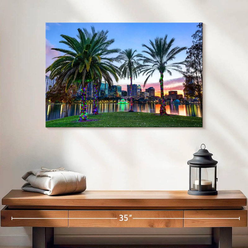 Paysage urbain de la Floride, H 16 po x l 24 po