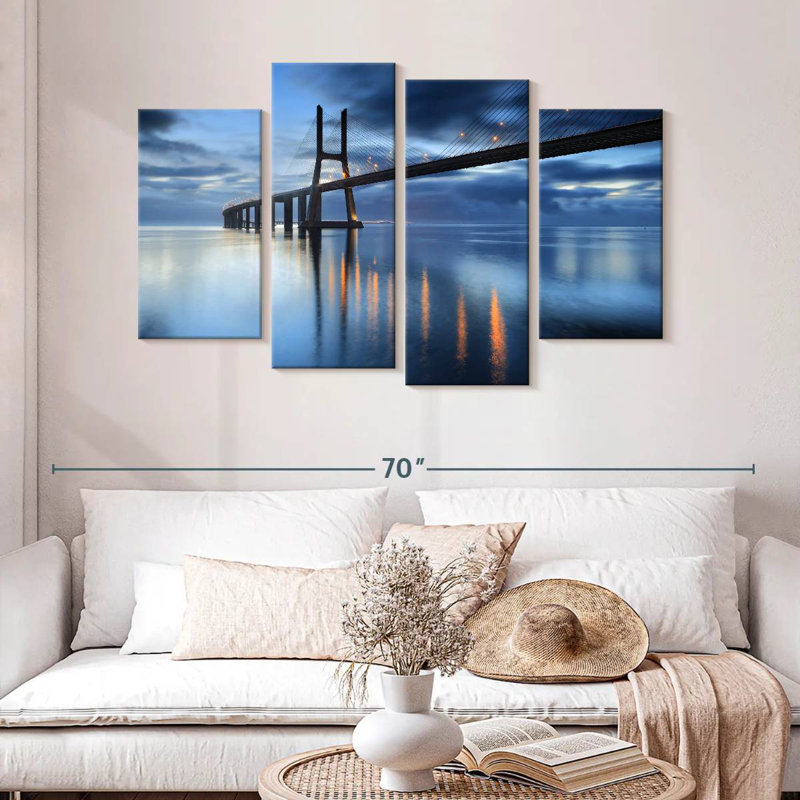 Lilie Vasco Da Gama Bridge la nuit