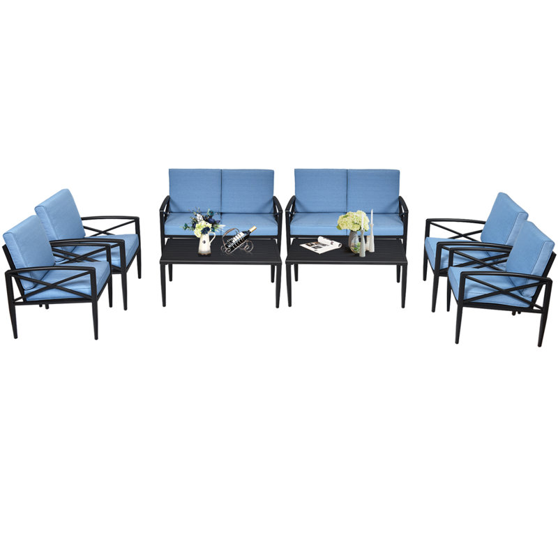 Edmunds 8 - Person Patio Conversation Set