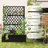 Outdoor Privacy Planter with Trellis – Metal Raised Garden Bed with Drainage Holes, Decorative Planter Wall Screen for Climbing Plants, Flowers & Vegetables, Modern Garden Divider for Patio, Balcony & Backyard-386445213-386370068