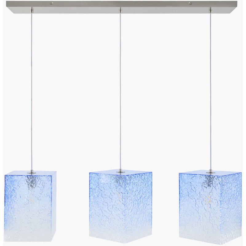 Lustre Schwartz, 11'' H X 39'' W X 11'' D, Bleu