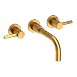 East Linear Wall Mount Bathroom Faucet