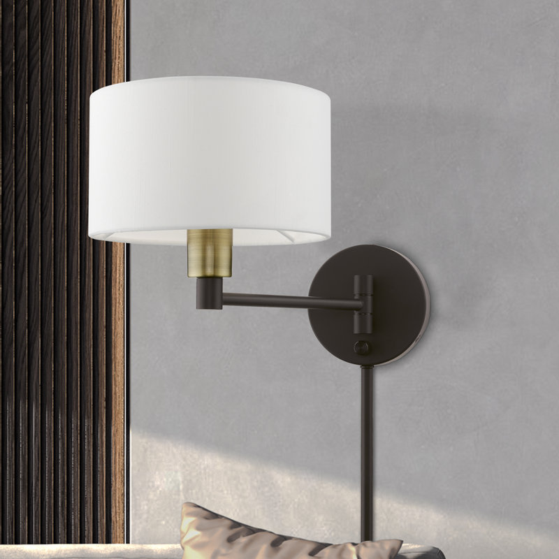 Tyonna Steel Wall Sconces, Bronze/Antique Brass
