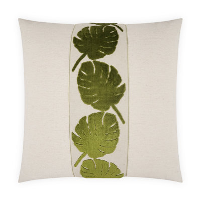 Palm Leaf Square Pillow Cover & Insert