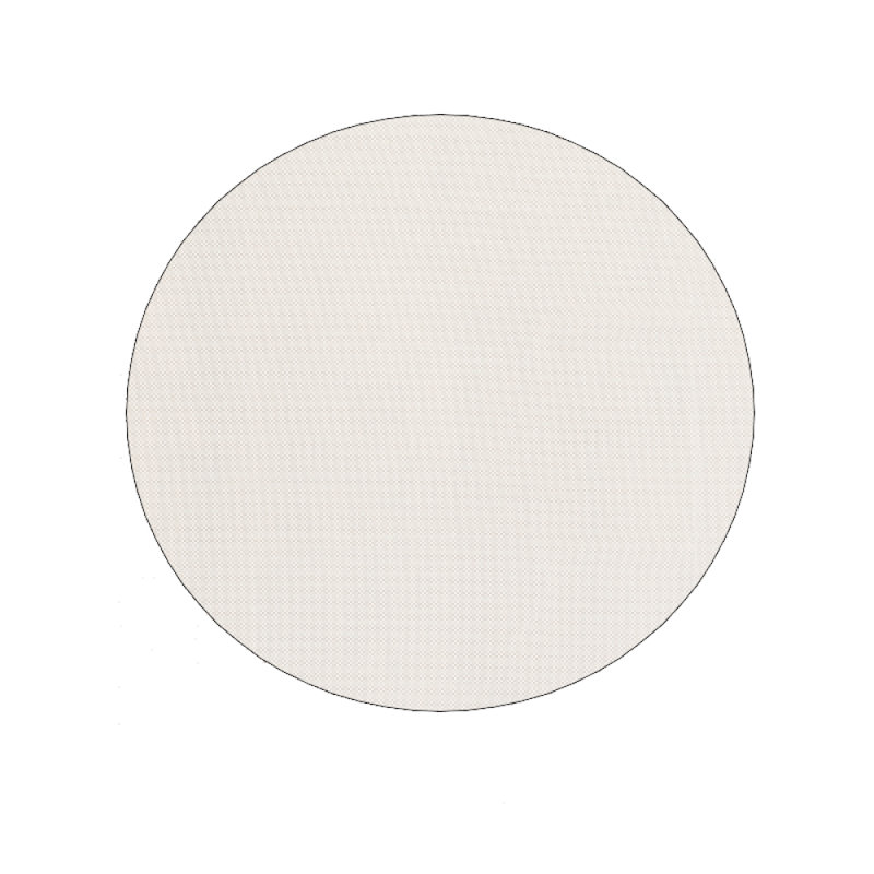 Sous-tapis en polyester et en PVC antidérapant de 0,04 po Houchin, Rond 5 pi 6 po, 0.04