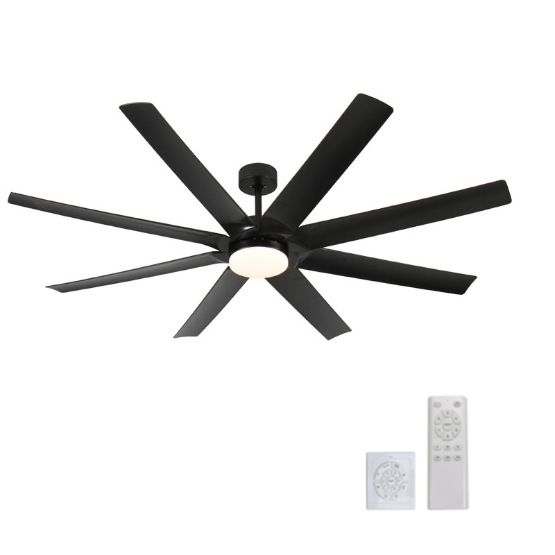 Ventilateur de plafond 72 "avec moteur à courant continu industriel avec lumière