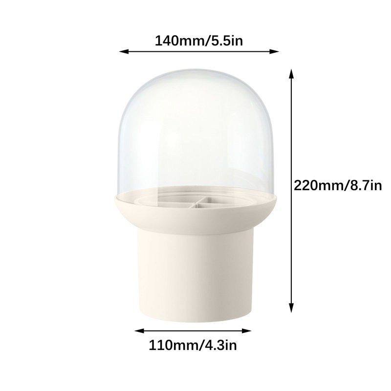 Organisateur de pinceaux de maquillage pour rouge à lèvres blanc, compartiment de bureau pour commode de dortoir (blanc)