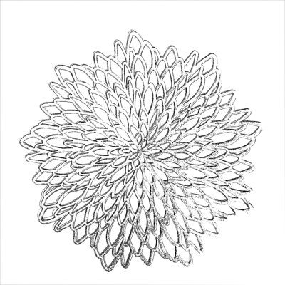 Ensemble de 12 napperons en vinyle noir avec motif floral, lavable et réutilisable pour la protection de la table de salle à manger et la décoration pour les vacances et les occasions spéciales