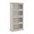 4-Tier Glass Display Cabinet With Flip-Up Doors For Collectibles And Books, Ideal For Living Room And Home Office Decor-414165968