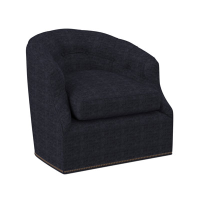 Calvert Sunbrella® Boucle Swivel Tufted Barrel Chair