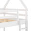 Lit simple superposé simple au-dessus d'un lit simple, lit maison avec échelle, gris (VIEUX SKU: WF197808AAE)-1554563297