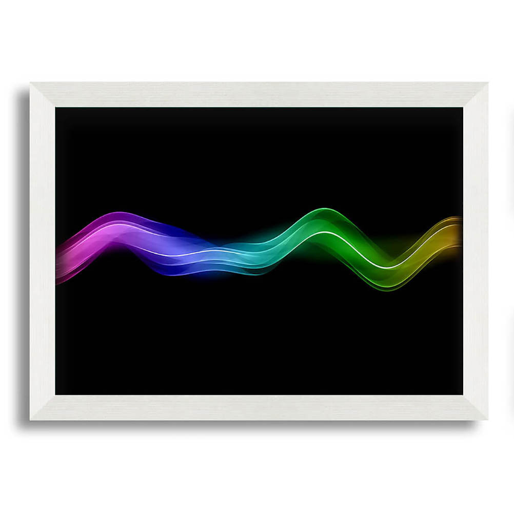 Gerahmtes Wandbild Rainbow Wave