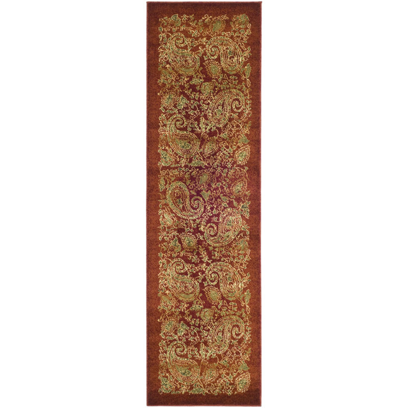 Tapis à motif cachemire Klose Performance, Tapis de couloir 2 pi 3 po x 8 pi