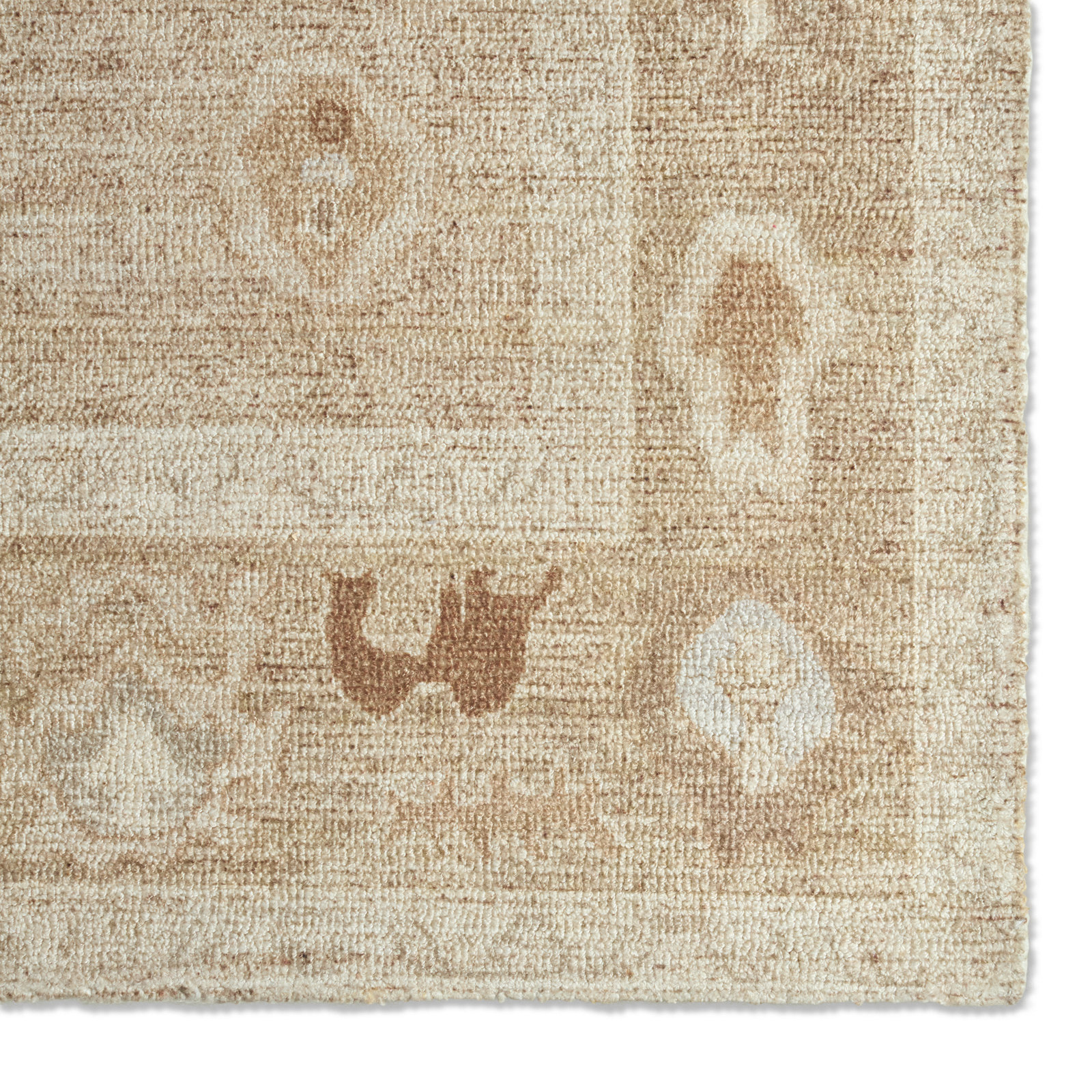 Jaipur Living Kaelen CSN07 Tufted Medallion Tan Area Rug (8'6inX11'6in), Rectangle 7'9" x 9'9"